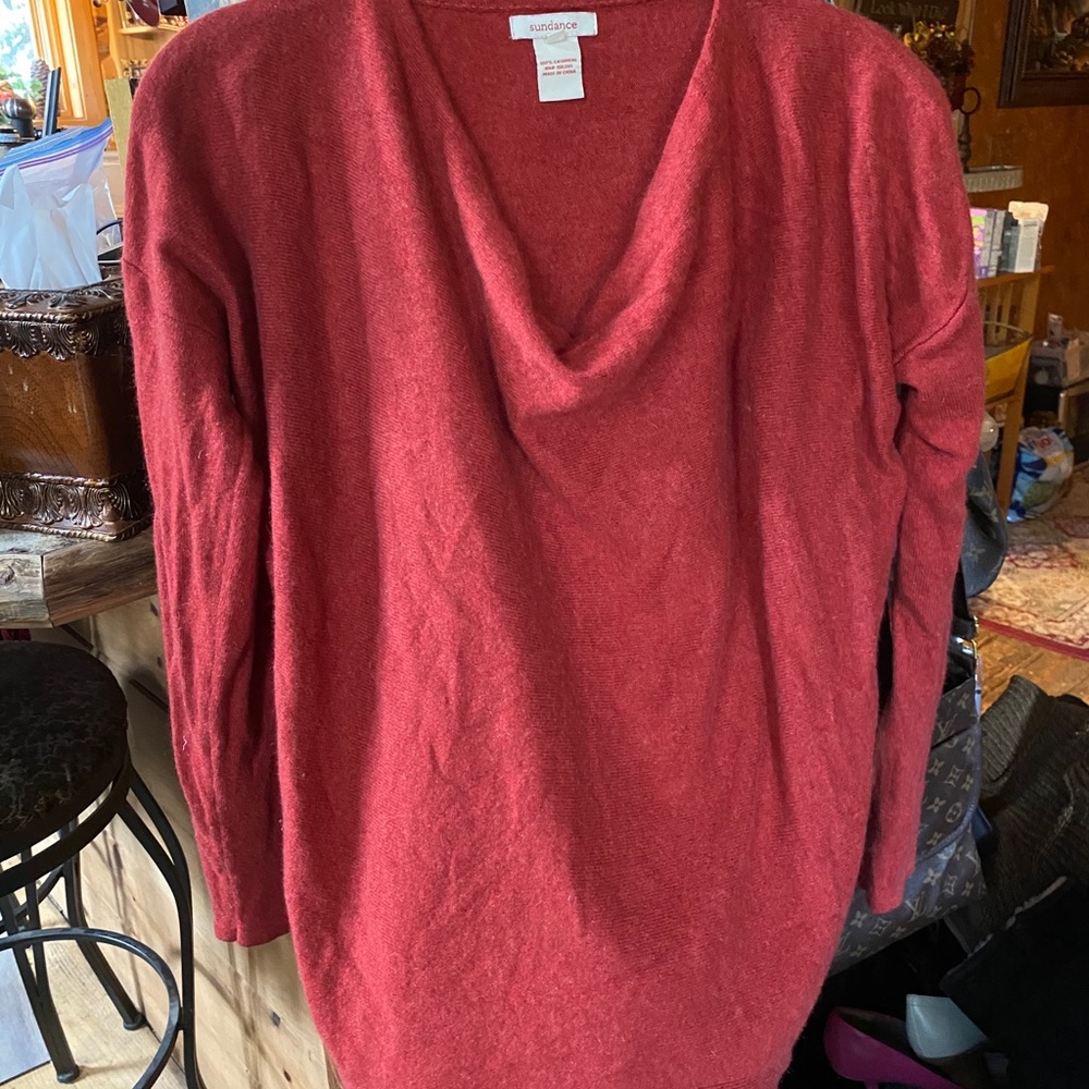 Cashmere red sweater sz small